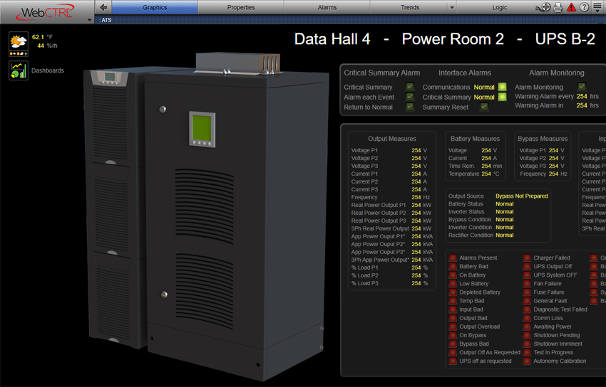 UPS in a WebCTRL System