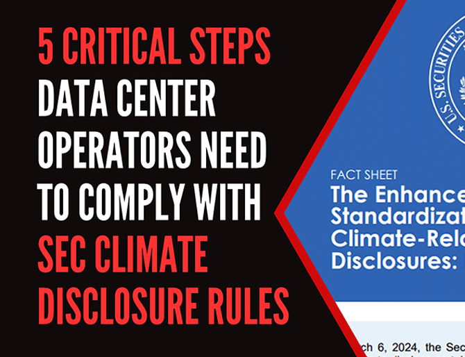 Portion of a carrousel image related to 5 critical Steps Data Center operators need to comply with SEC Climate Disclosure Rules